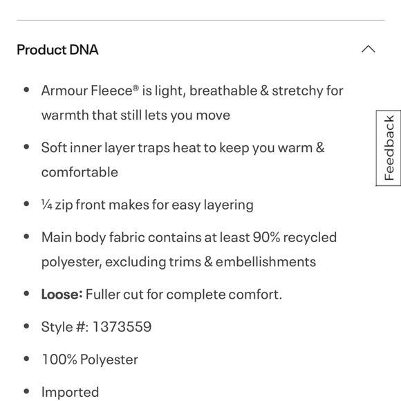 Kids Under Armour 1/4 zip fleece. Very good condition. Youth Small. - Picture 5 of 5